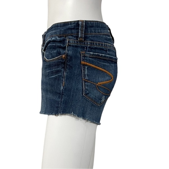 Seven7 Premium Denim Blue Jean Cut Off Shorts - Picture 4 of 9